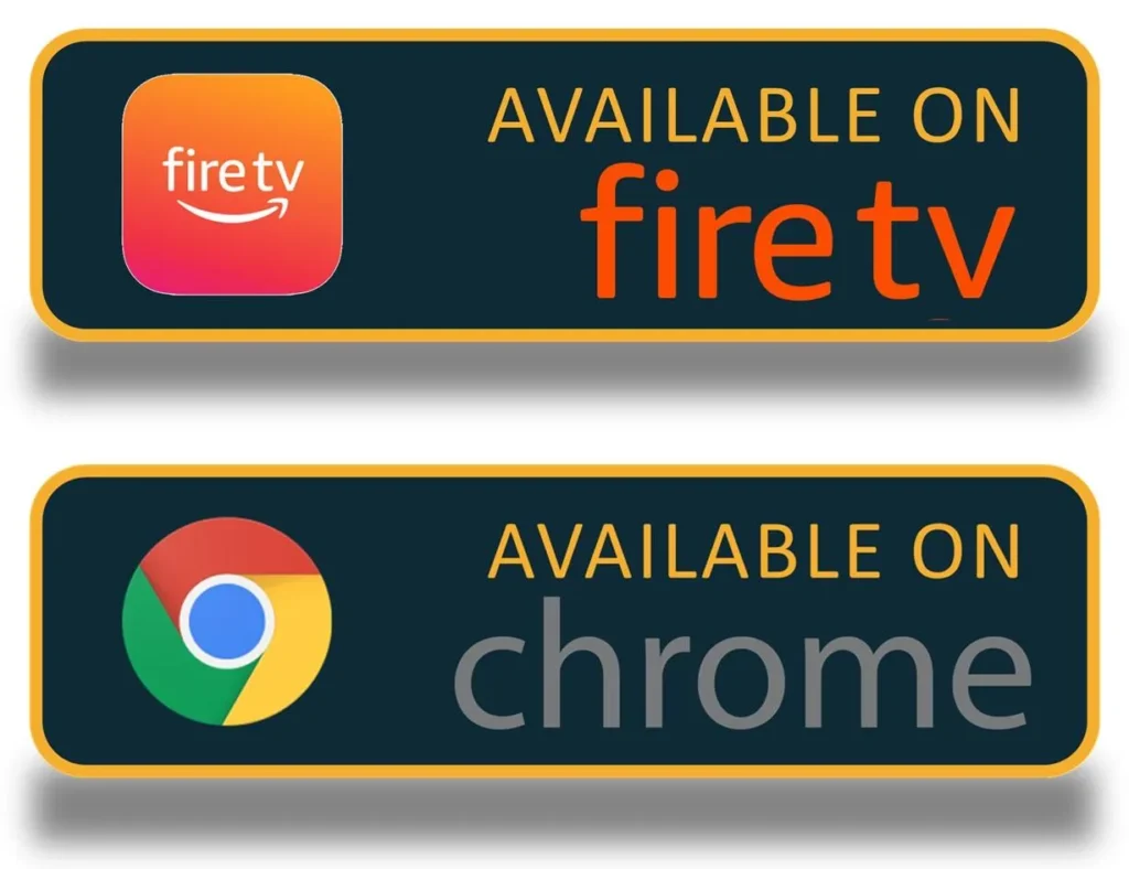 Fire TV Stick and Google Chromecast devices supporting Rasaver IPTV service.